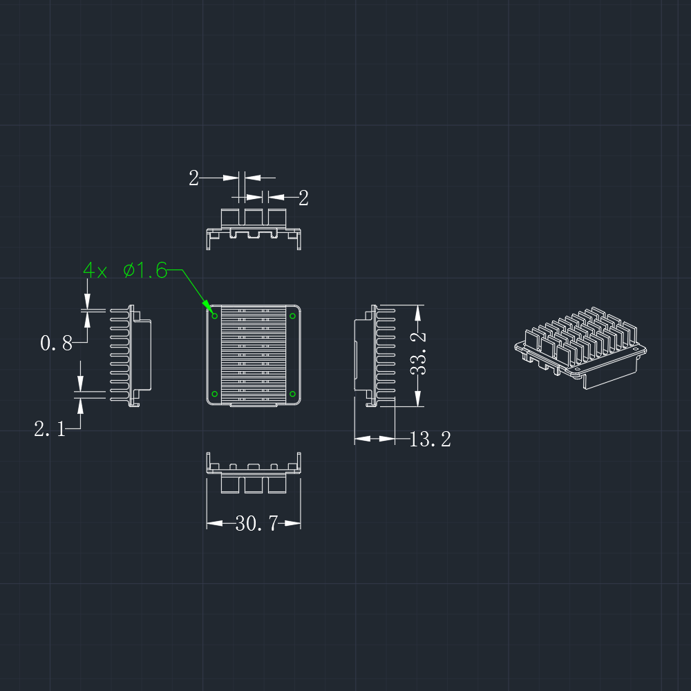 Dji O Vtx Heatsink