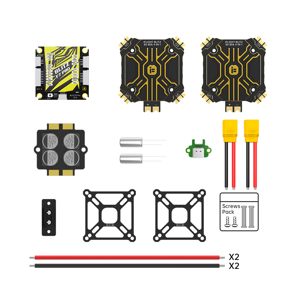 BLITZ F7 Pro Combo Set (E80 Pro 4-IN-1 ESC) 