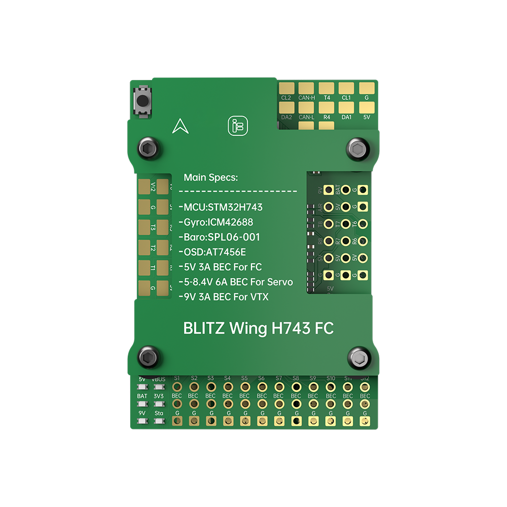 BLITZ Wing H743 Flight Controller