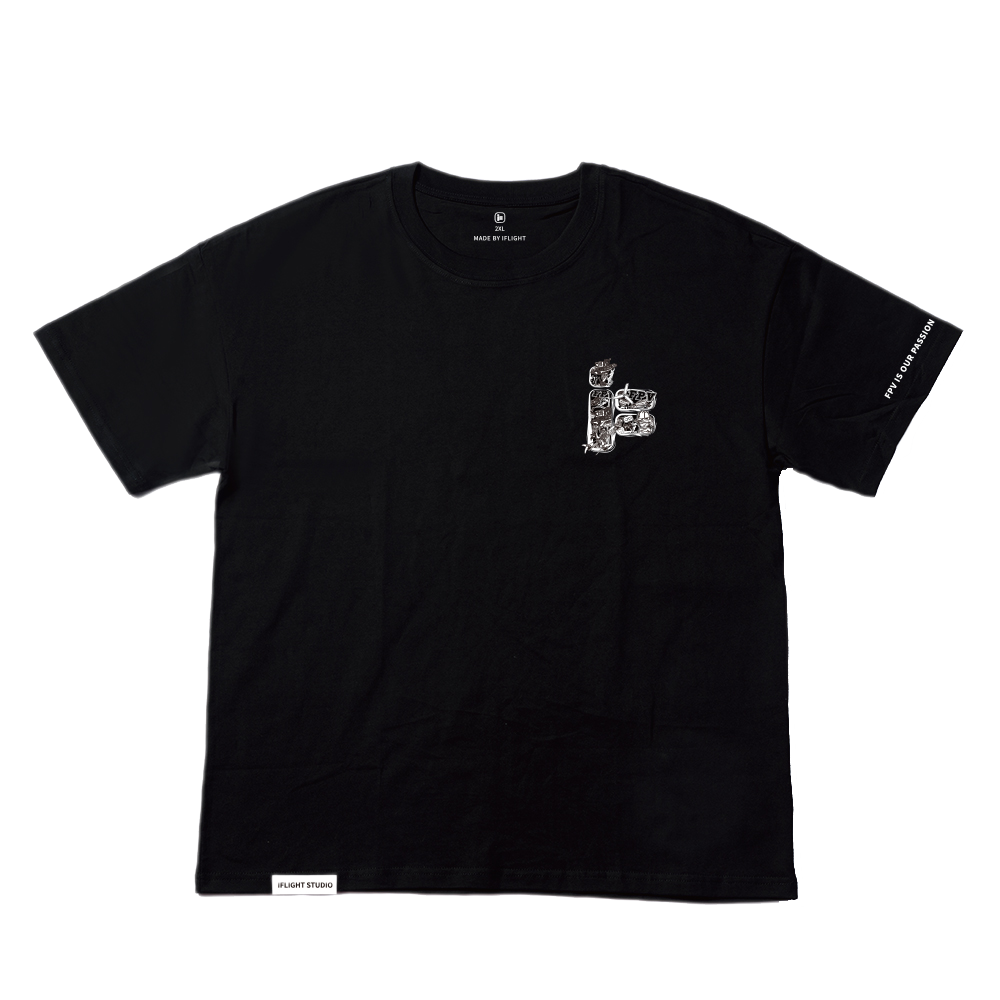 Black Hip-hop T-shirt